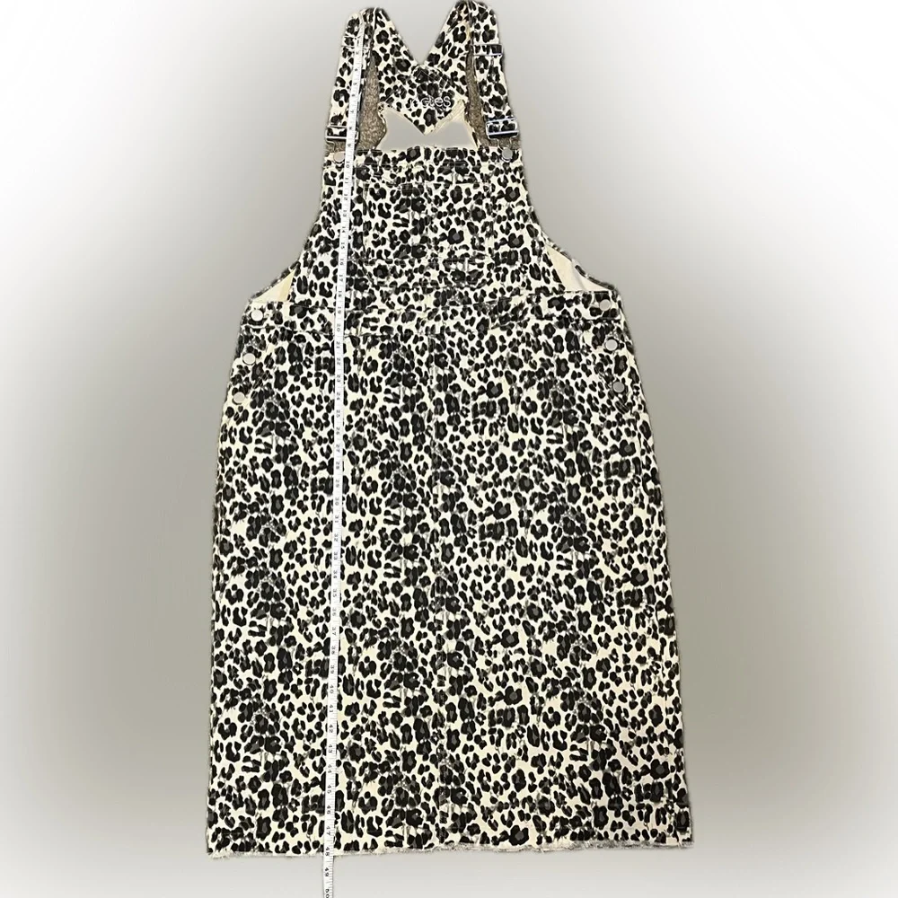 Nuggles Denim Leopard Print Overall Dress size XXL - Picture 8 of 16